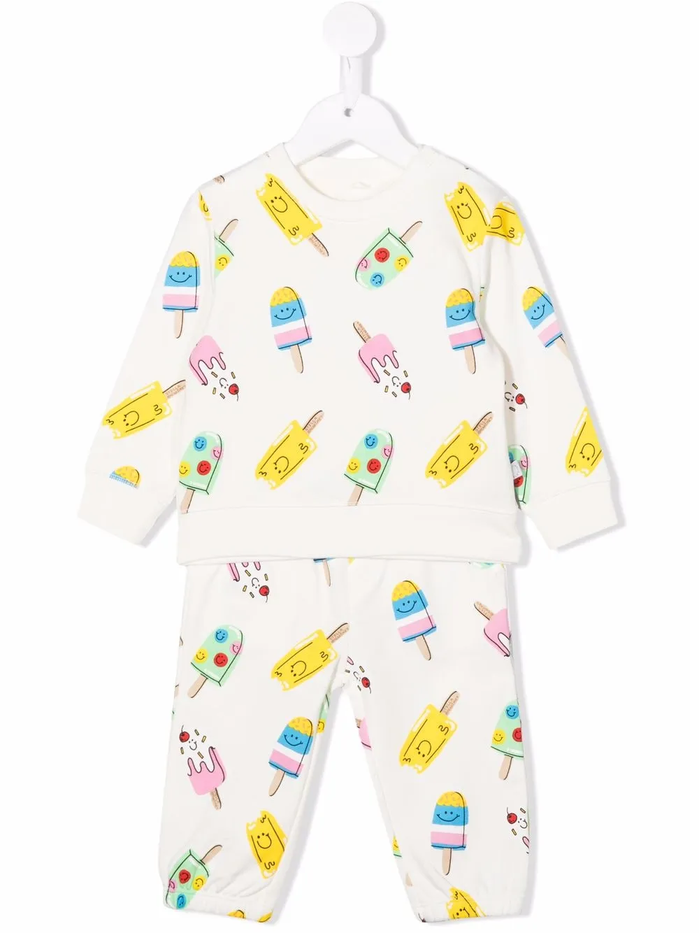 

Stella McCartney Kids traje deportivo con capucha - Blanco