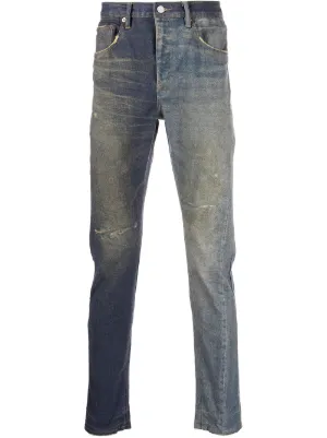 Purple Brand Paint Splatter Jeans | Blue | FARFETCH