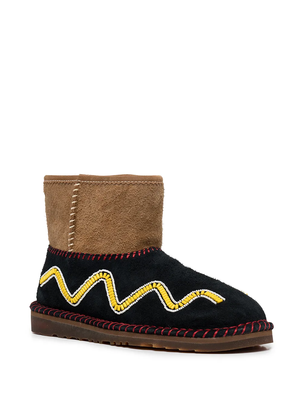 UGG bead-embellished ankle boots Black