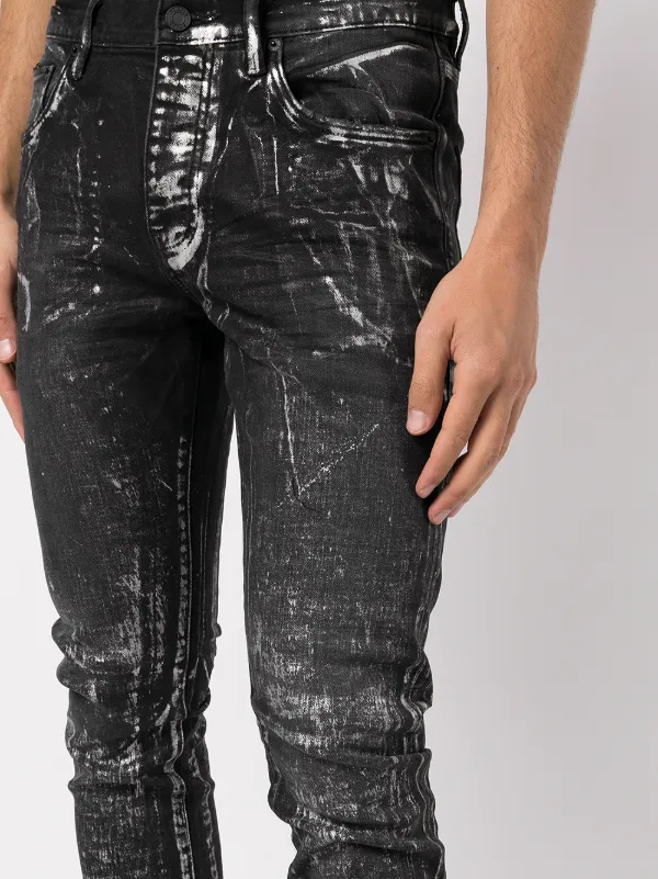 Oil coated jeans online