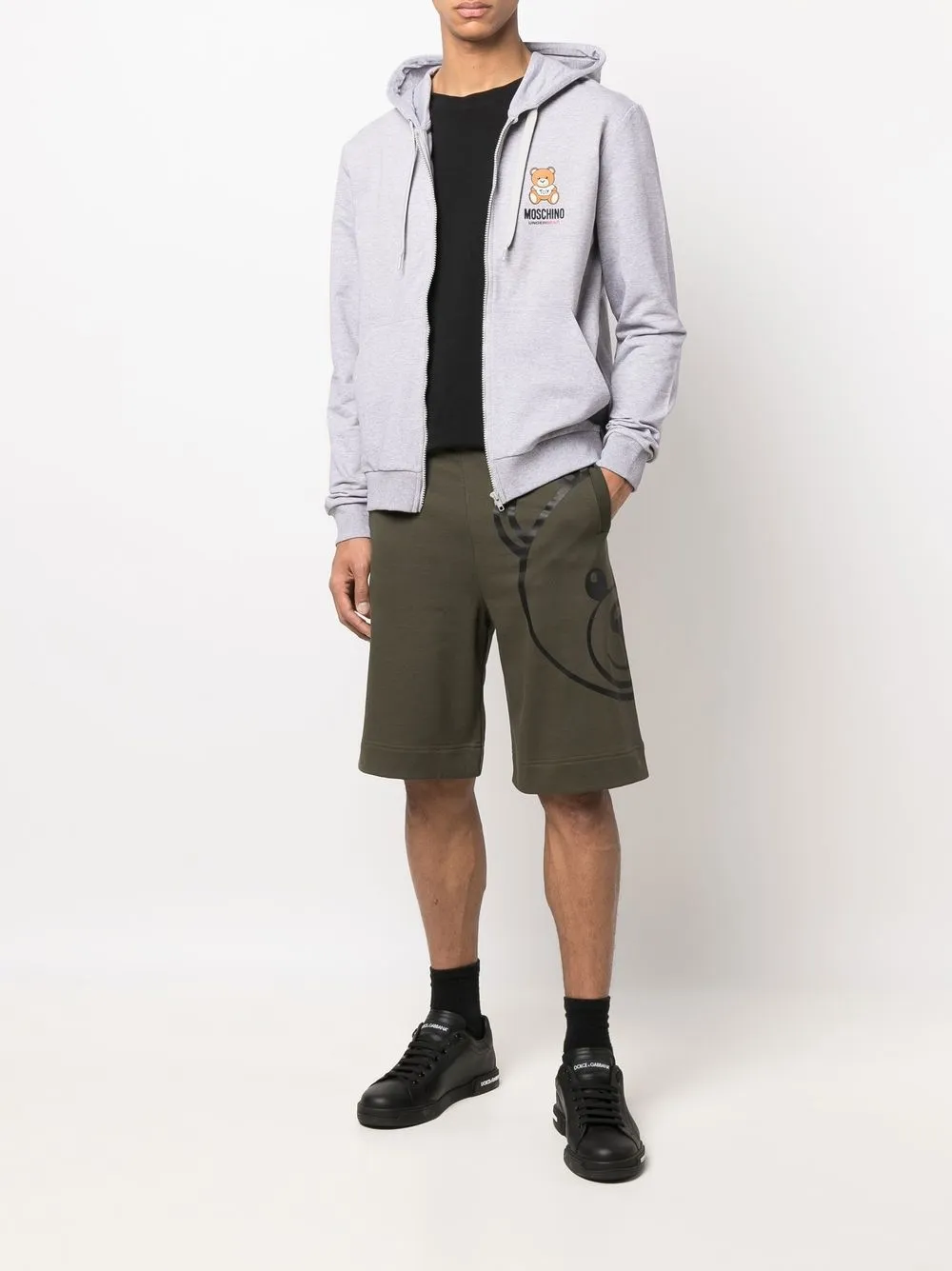 Moschino Shorts met speelgoedbeer print - Groen