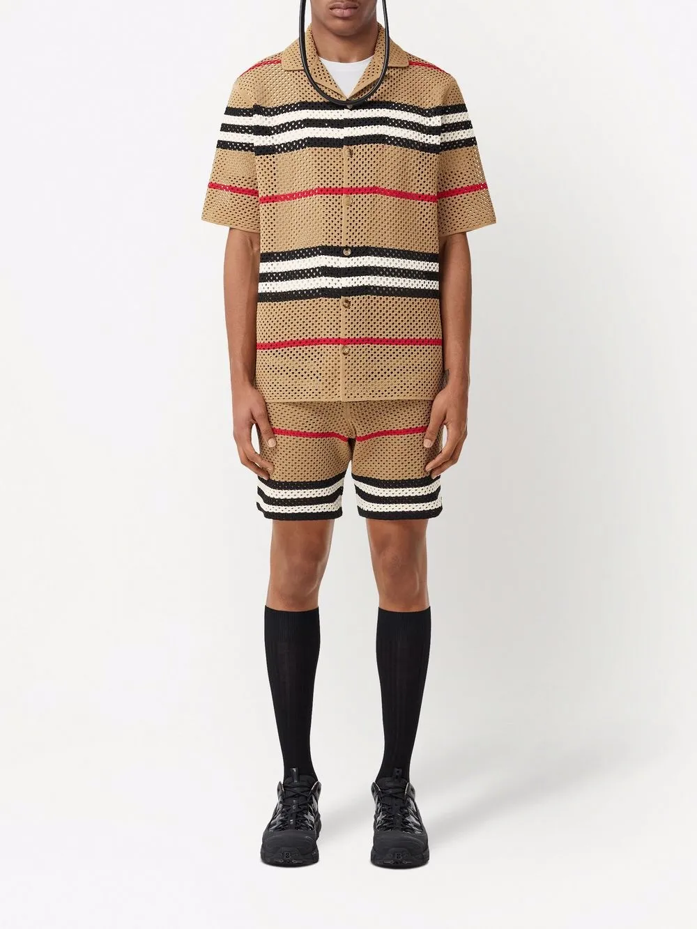 Burberry Geperforeerde shorts - Beige