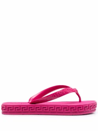 Pink versace hot sale flip flops
