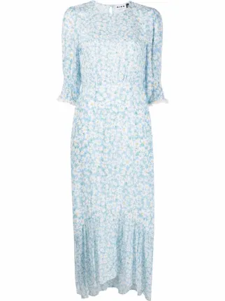 Rixo blue cheap daisy dress