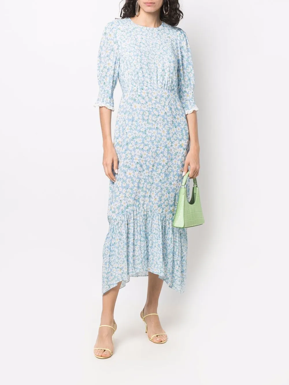 Rixo Daisy chainprint Midi Dress Farfetch
