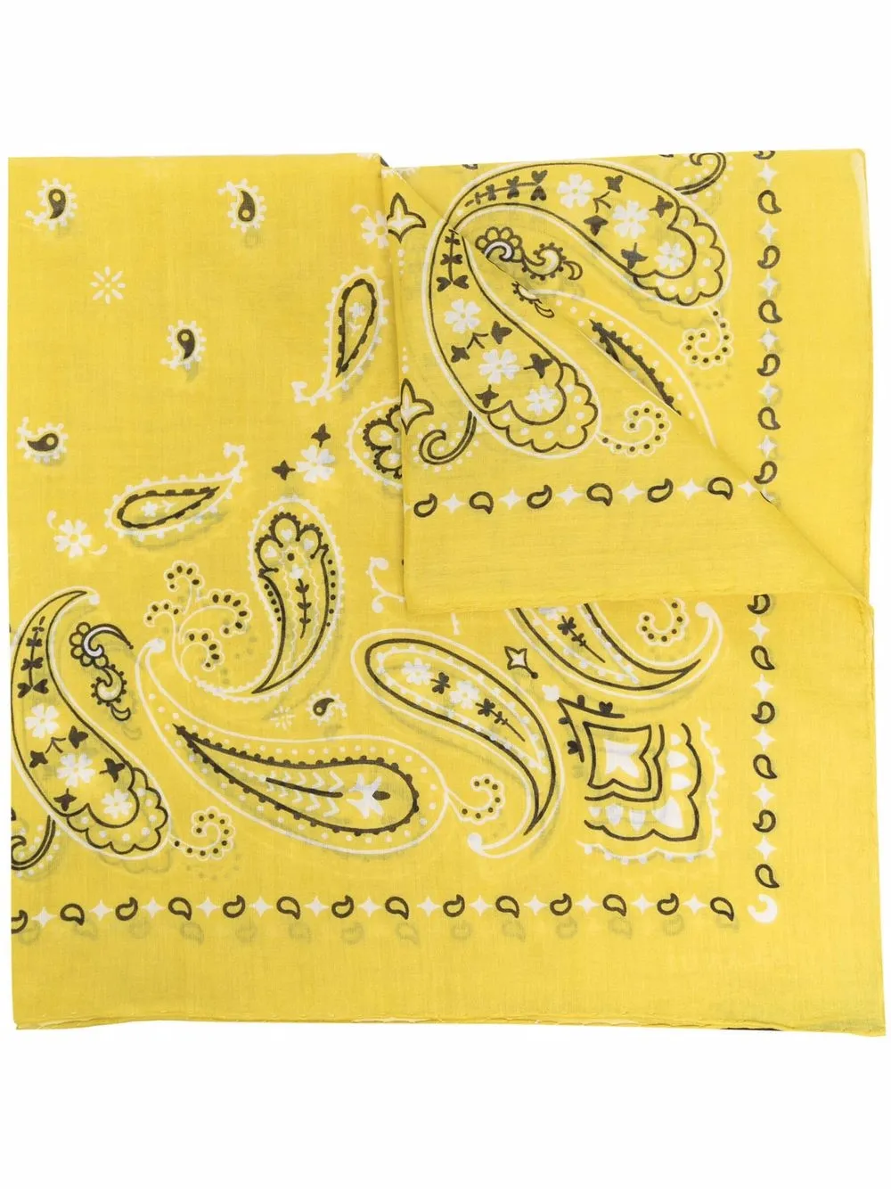 

Alanui paisley pattern square scarf - Green