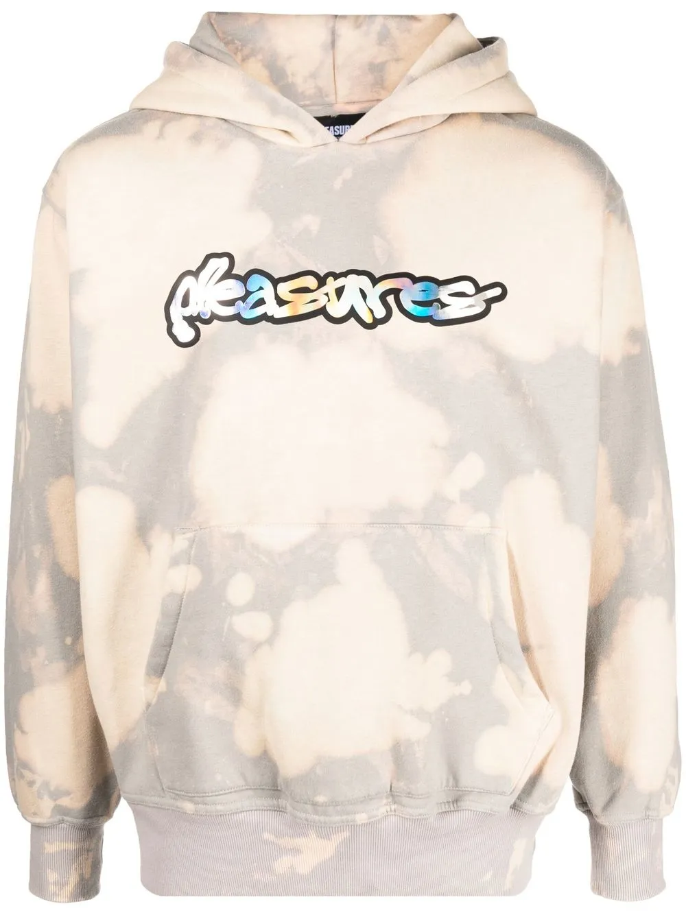 

Pleasures hoodie Decay con efecto lavado - Gris