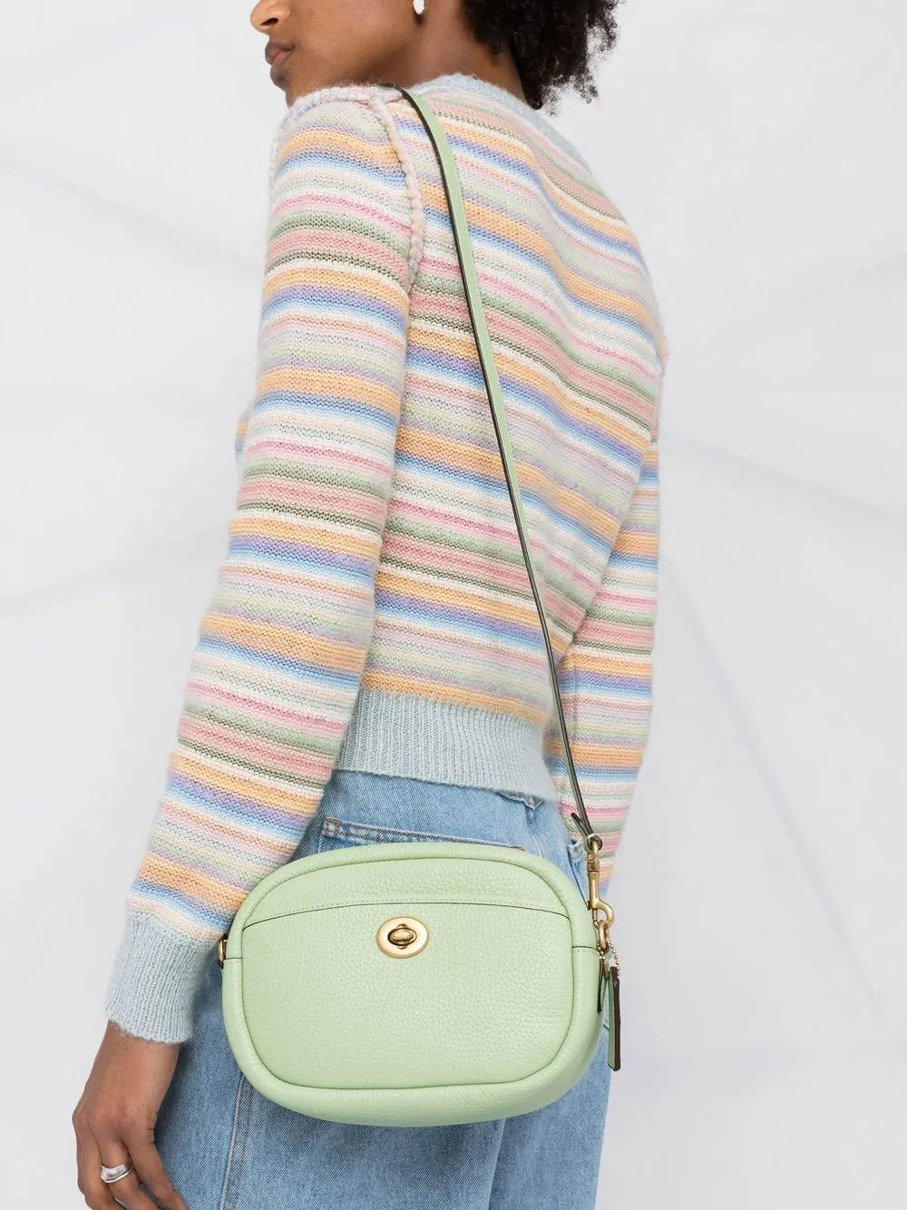 Coach Pebbleleather Crossbody Bag In Green ModeSens