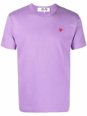 Comme Des Garçons Play ロゴパッチ Tシャツ | ブルー | FARFETCH JP