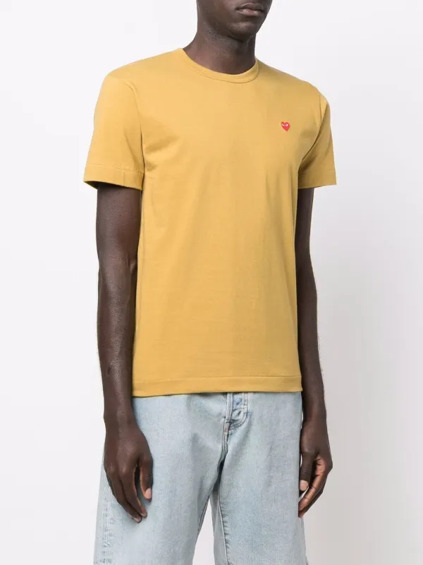 Comme Des Garcons Play logo patch short sleeve T shirt Farfetch