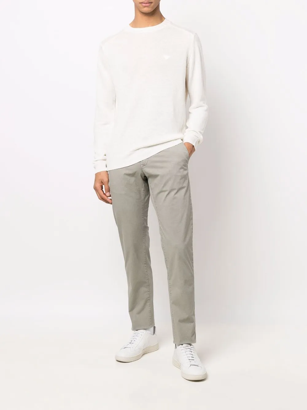 Emporio Armani Linnen trui - Wit