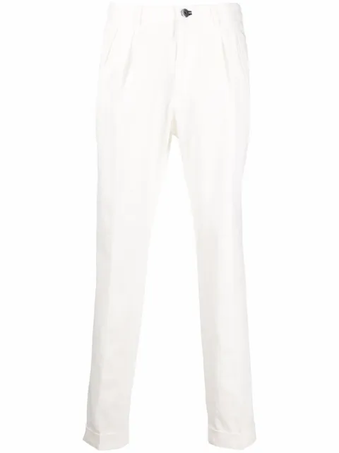 Incotex pantalon chino à détails de plis 