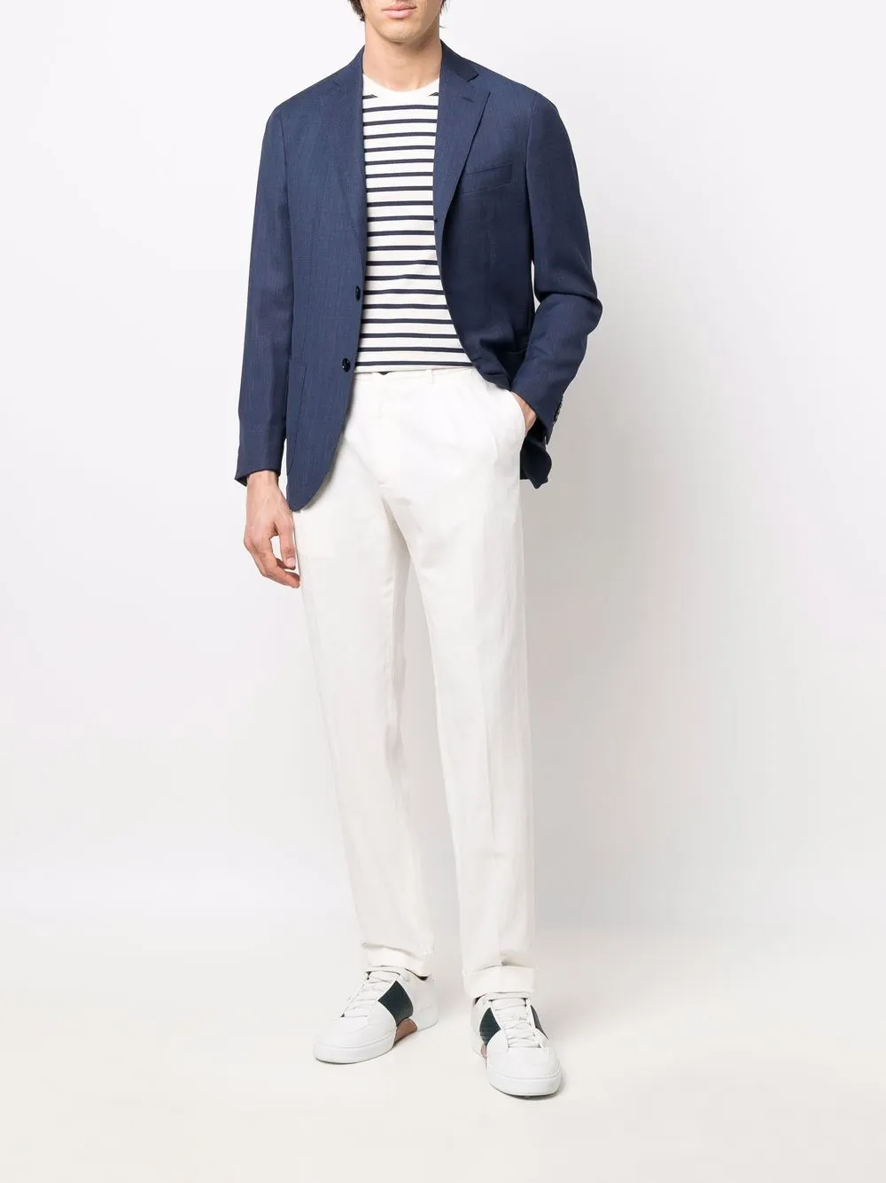 Incotex pleat-front chino trousers | Chinos | Image 2