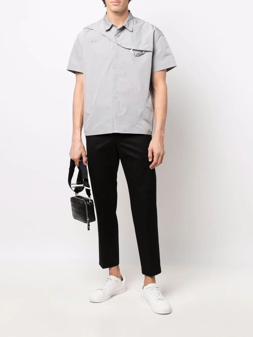 Prada Chino met logopatch - Zwart