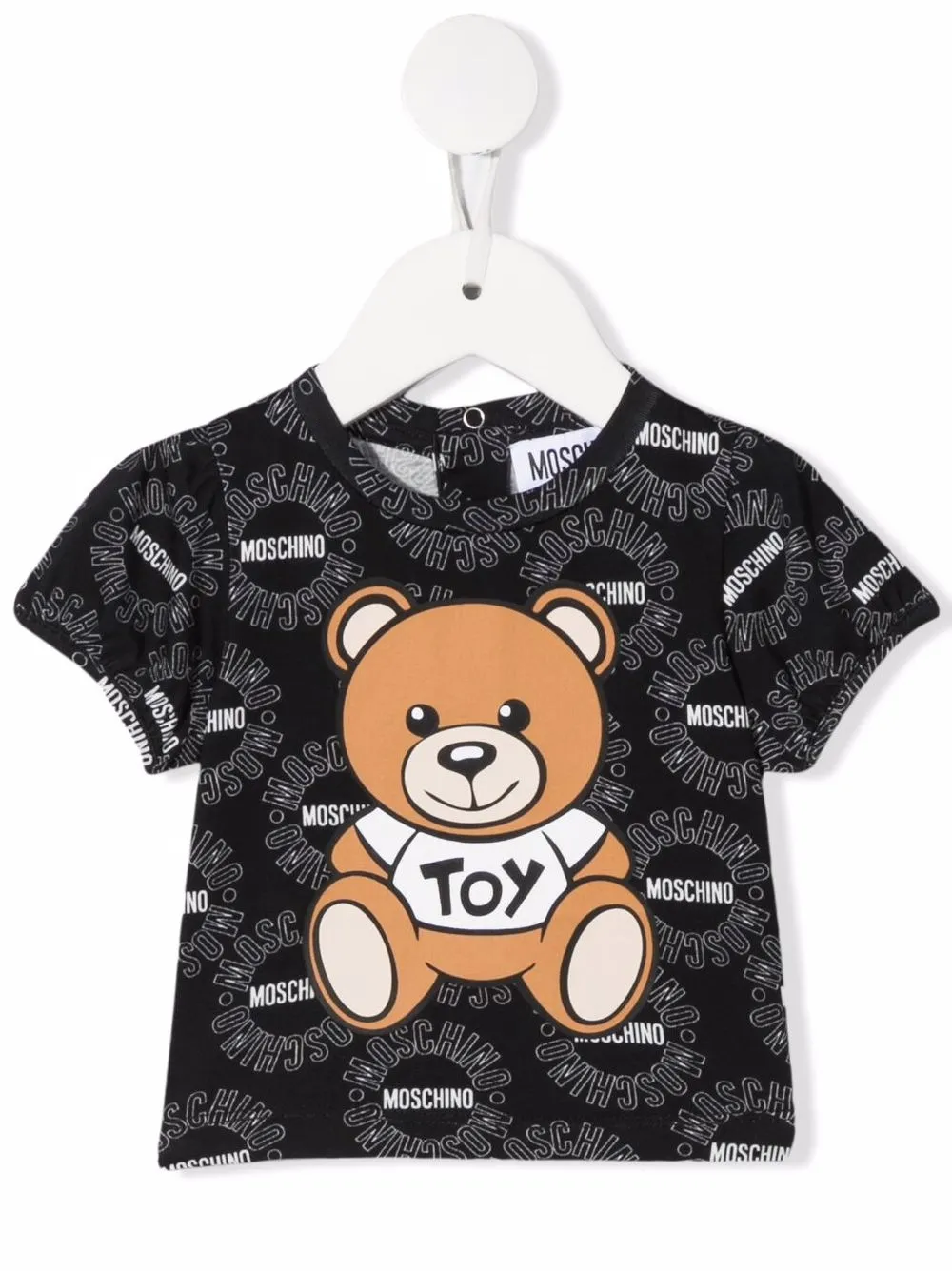 

Moschino Kids playera con motivo Teddy Bear - Negro