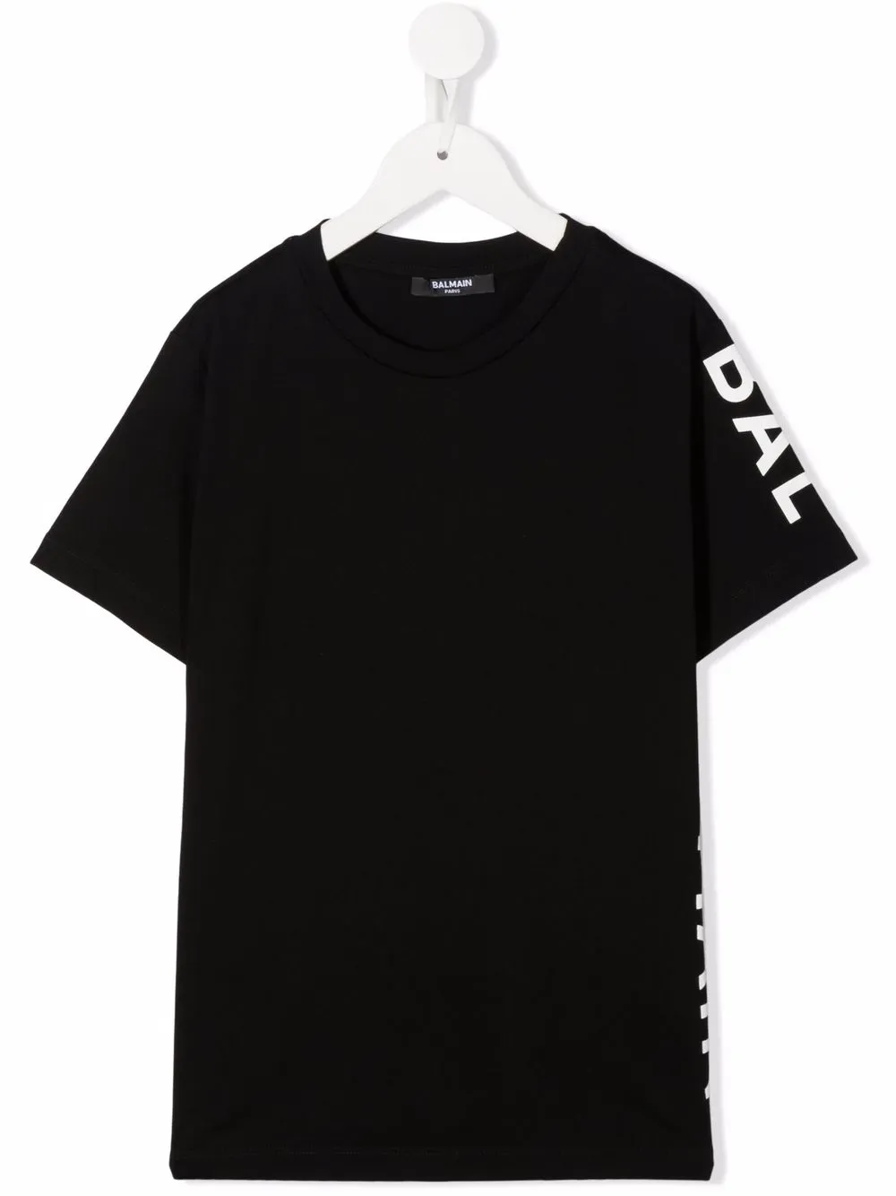 

Balmain Kids playera con logo estampado - Negro