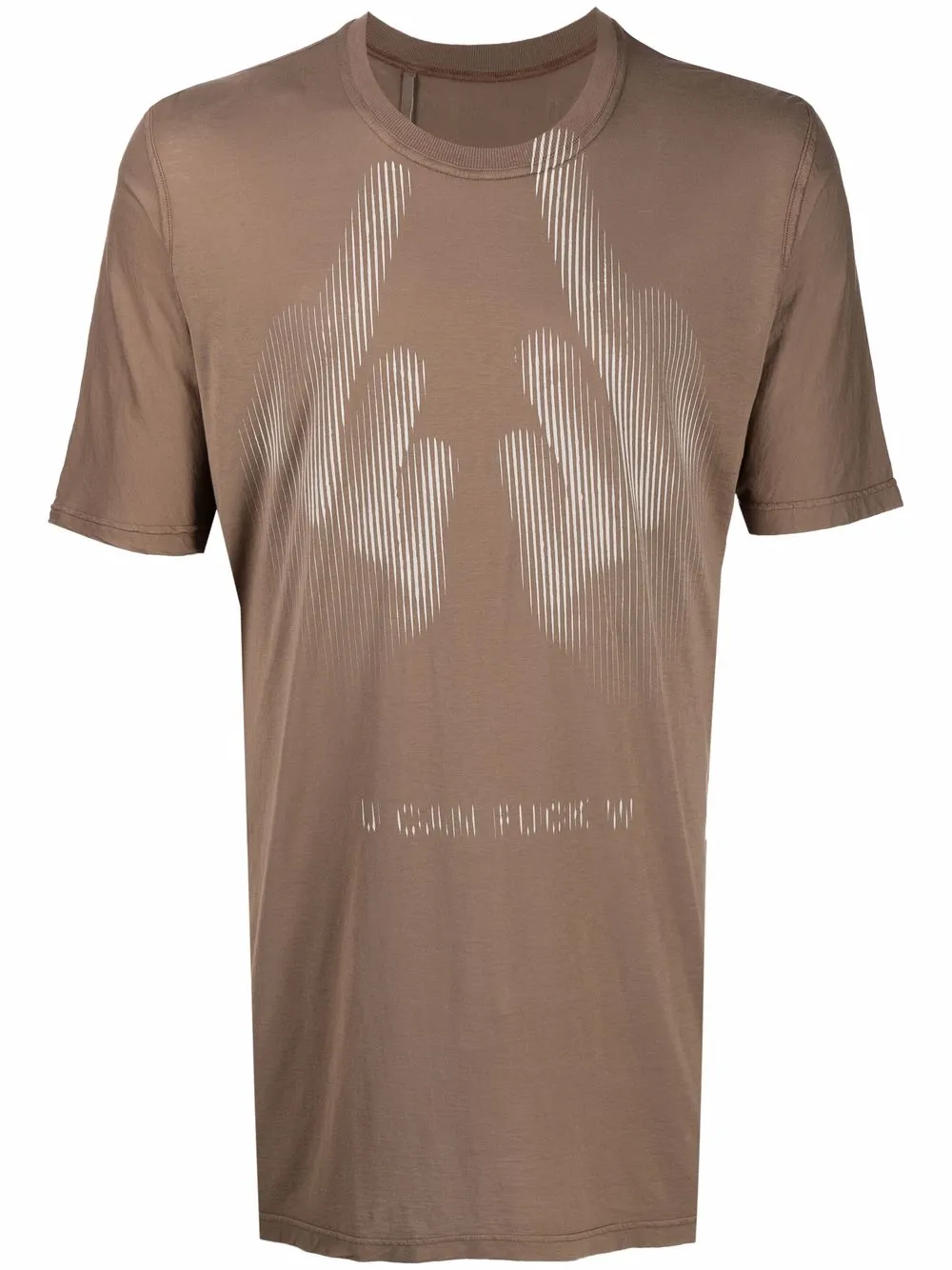 

11 By Boris Bidjan Saberi playera con estampado gráfico - Marrón