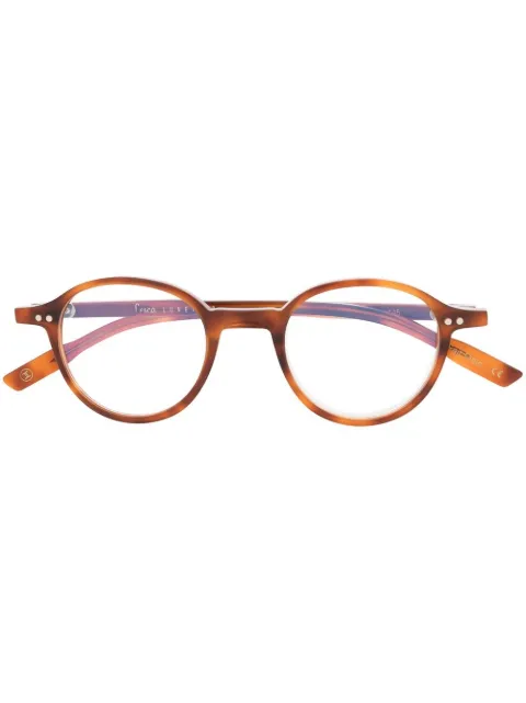 Lesca Puno round-frame eyeglasses