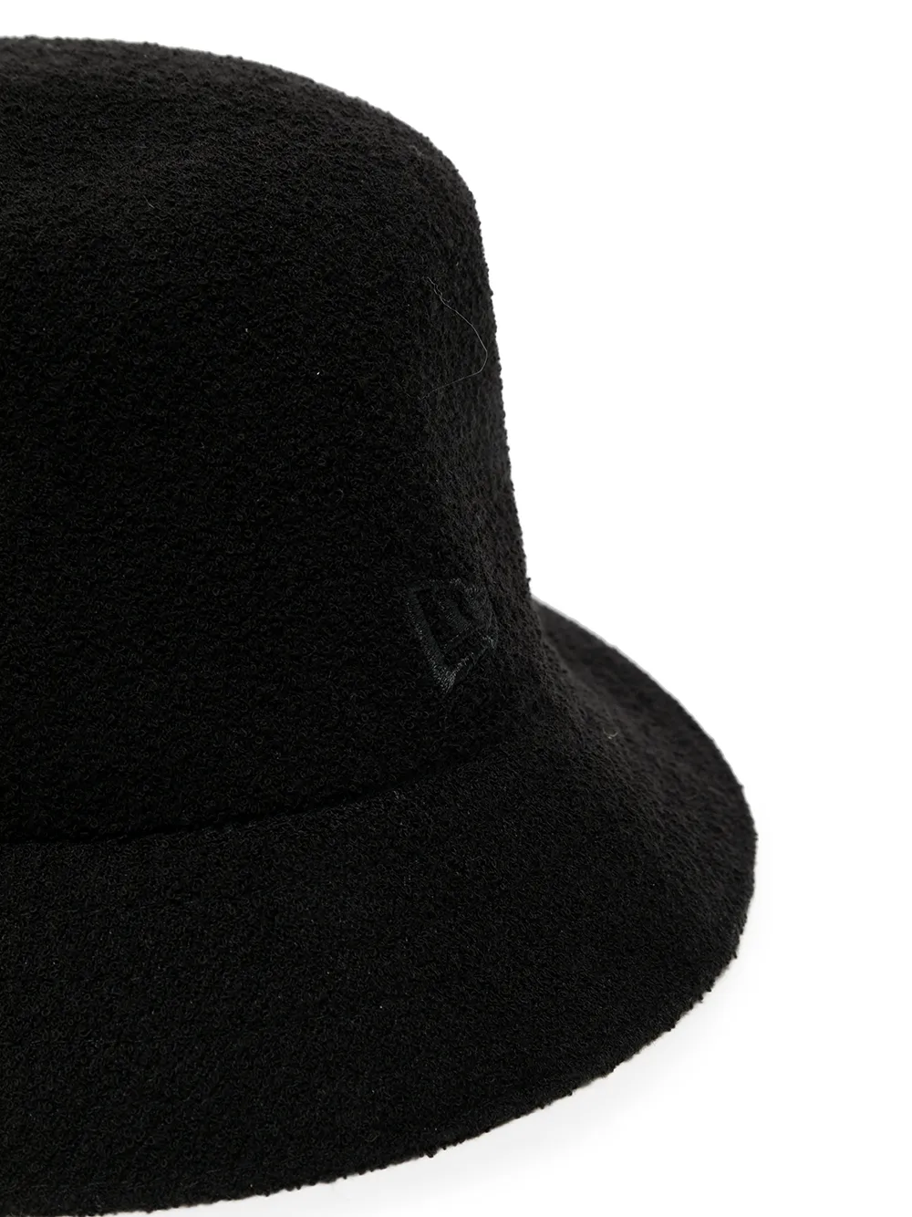 Yohji Yamamoto Vissershoed met logopatch - Zwart