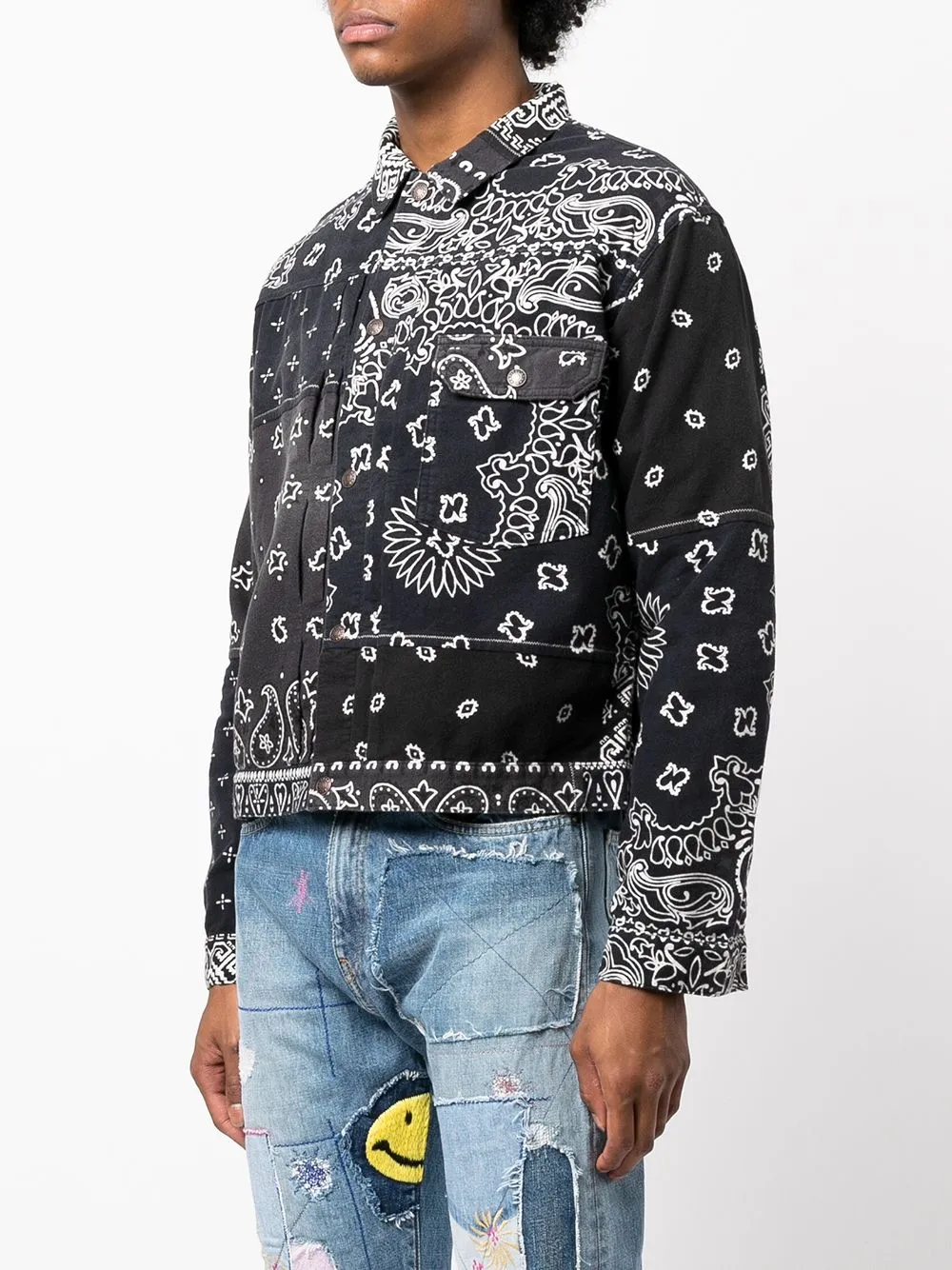 KAPITAL Reversible Bandana Flannel Jacket Farfetch