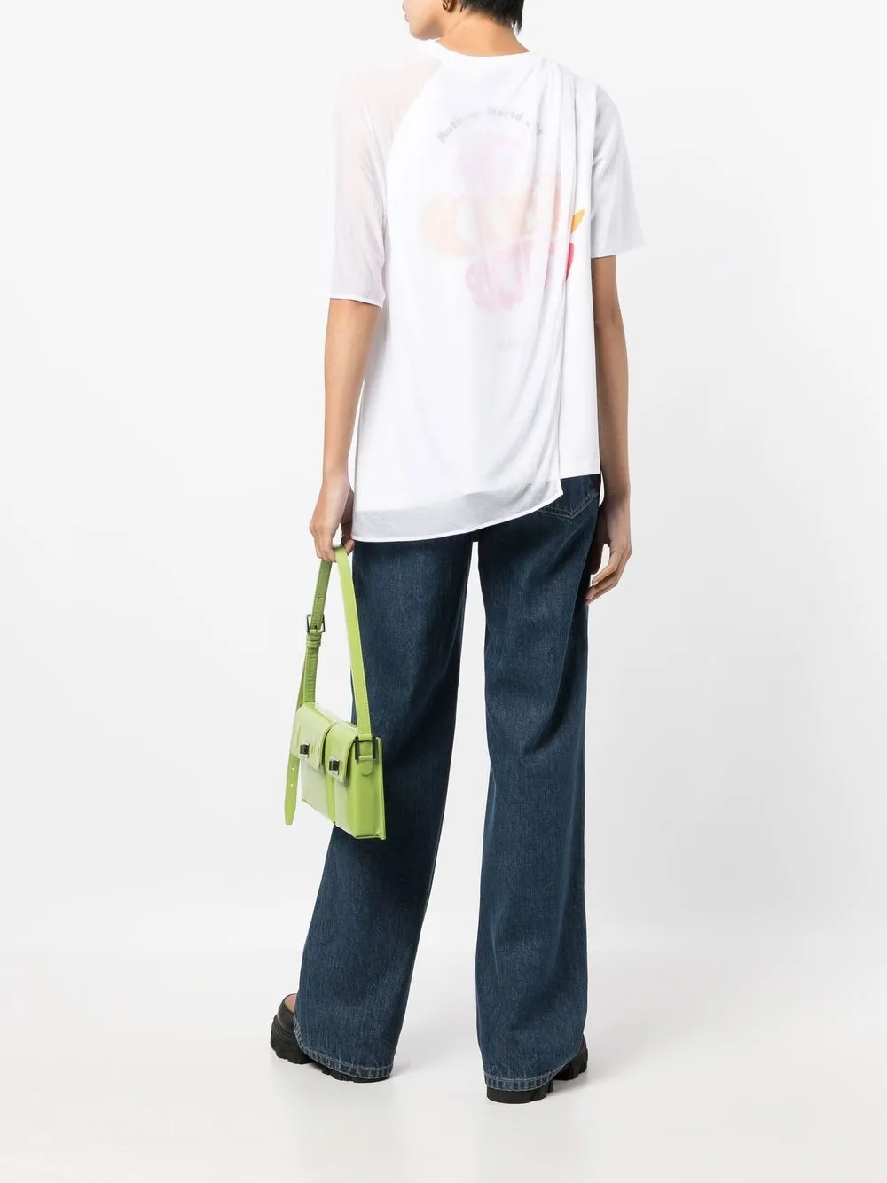 SJYP T-shirt met logoprint - Wit
