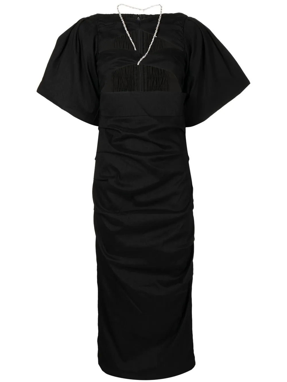 

Rachel Gilbert vestido Dahli con aberturas - Negro