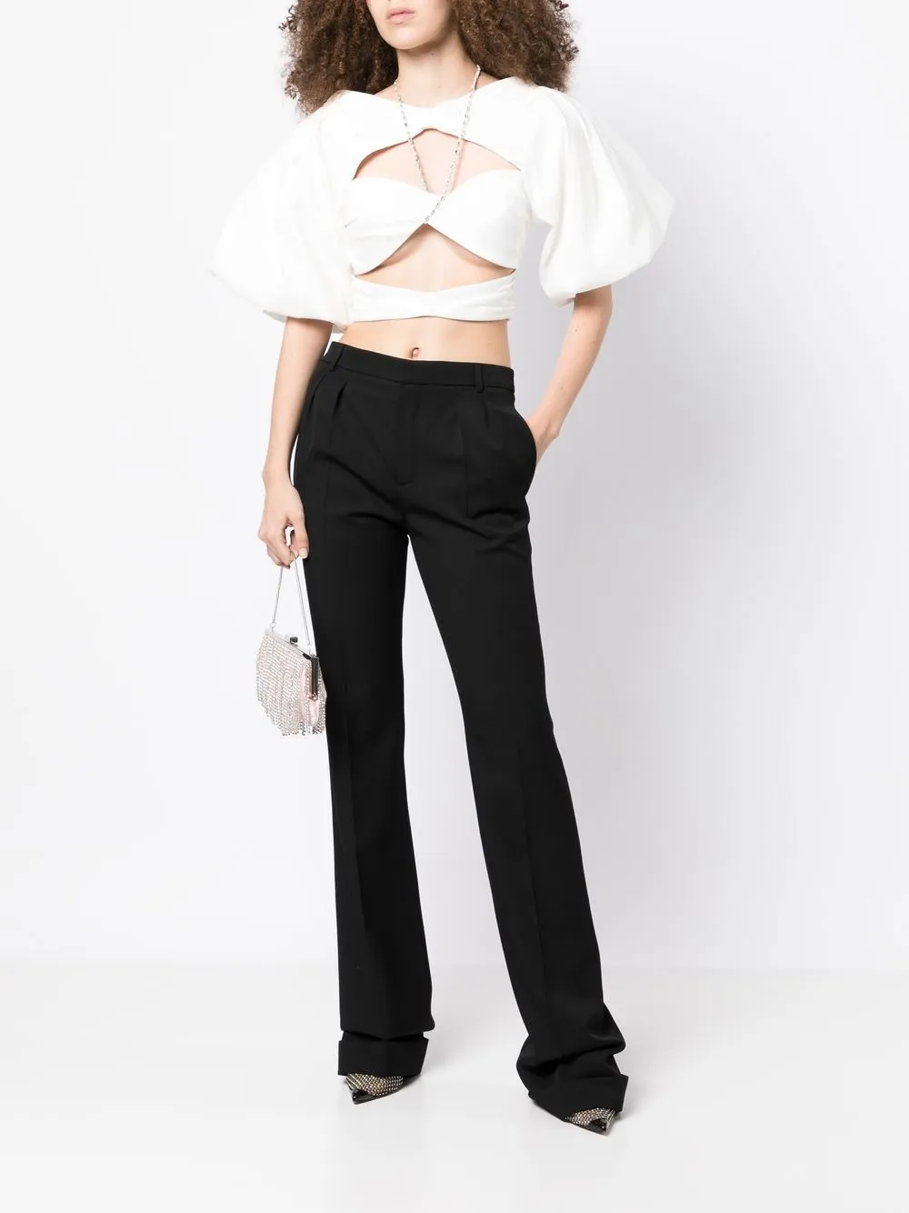 Rachel Gilbert Cropped blouse - Wit