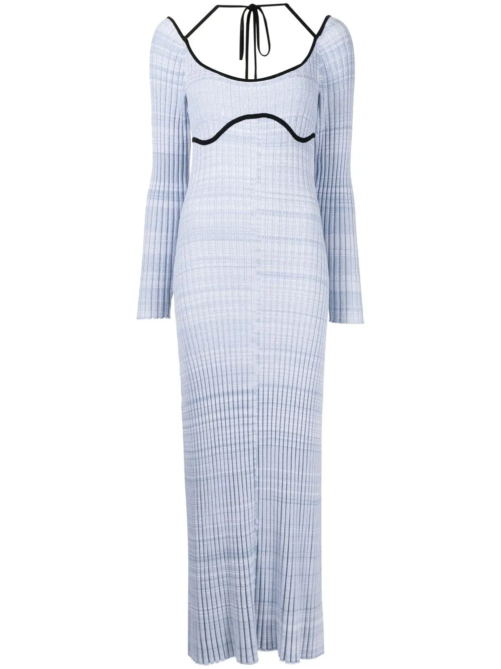 

Rachel Gilbert Tayla ribbed-knit dress - Blue