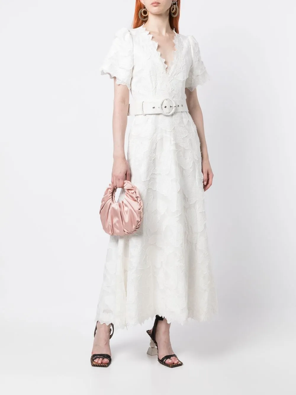 Rachel Gilbert Jurk met riem - Wit