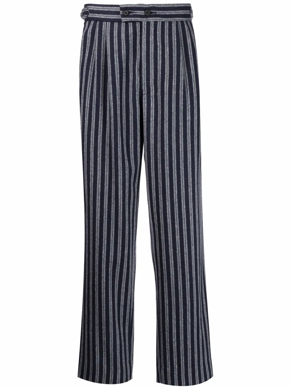 

BODE pantalones Valley con pinzas y rayas - Azul