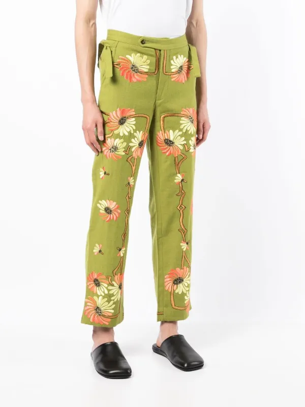 パンツ BODE RANCHER EMBROIDERED TROUSERS 32inch BODE RANCHER EMBROIDERED TROUSERS - minishopmadrid