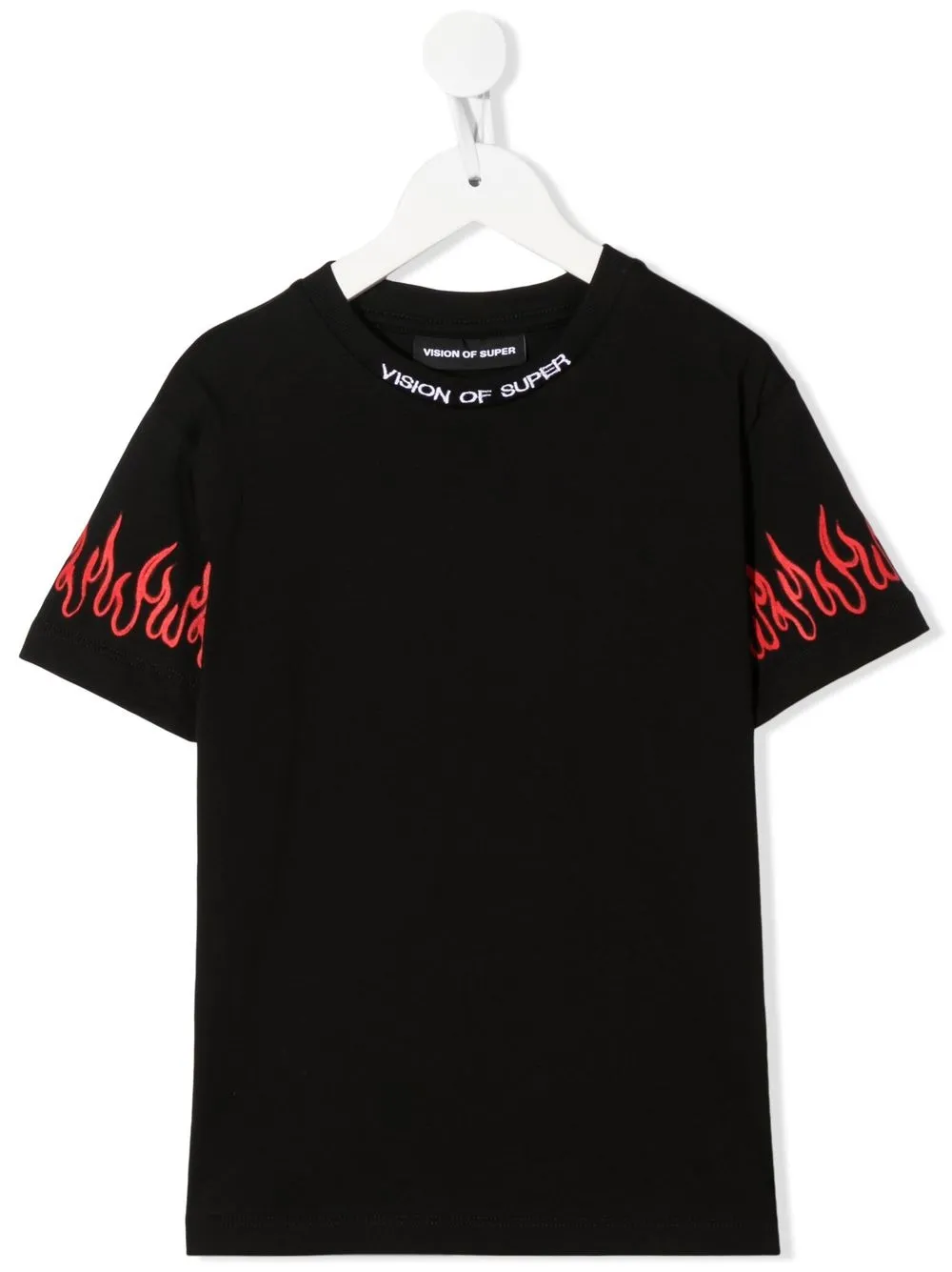 Vision Of Super Kids playera Spray Flame - Negro