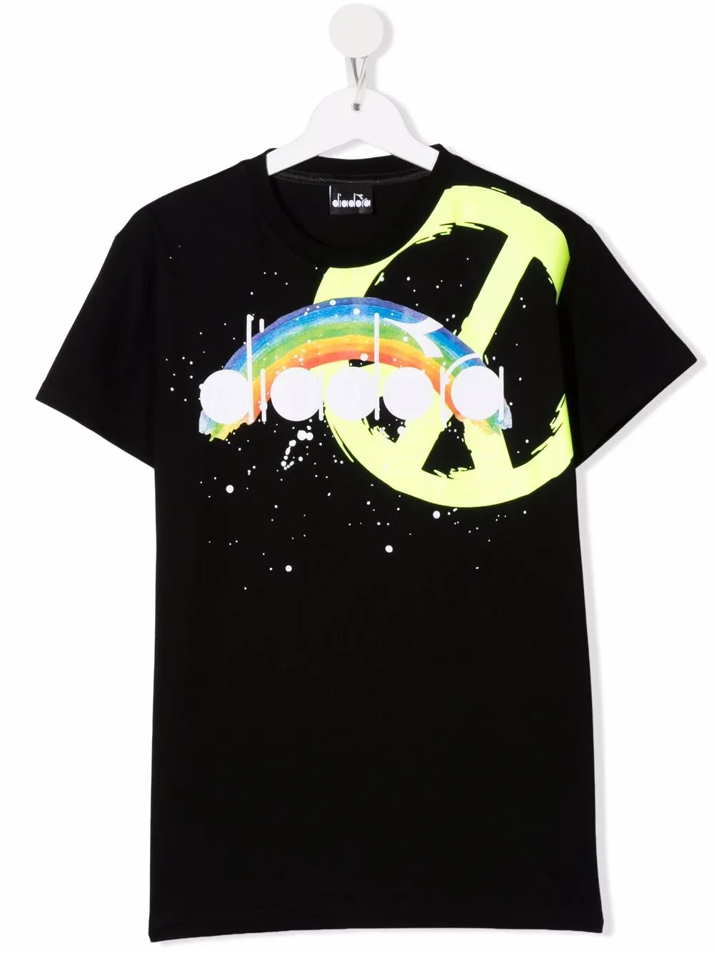 

Diadora Junior playera con estampado gráfico - Negro