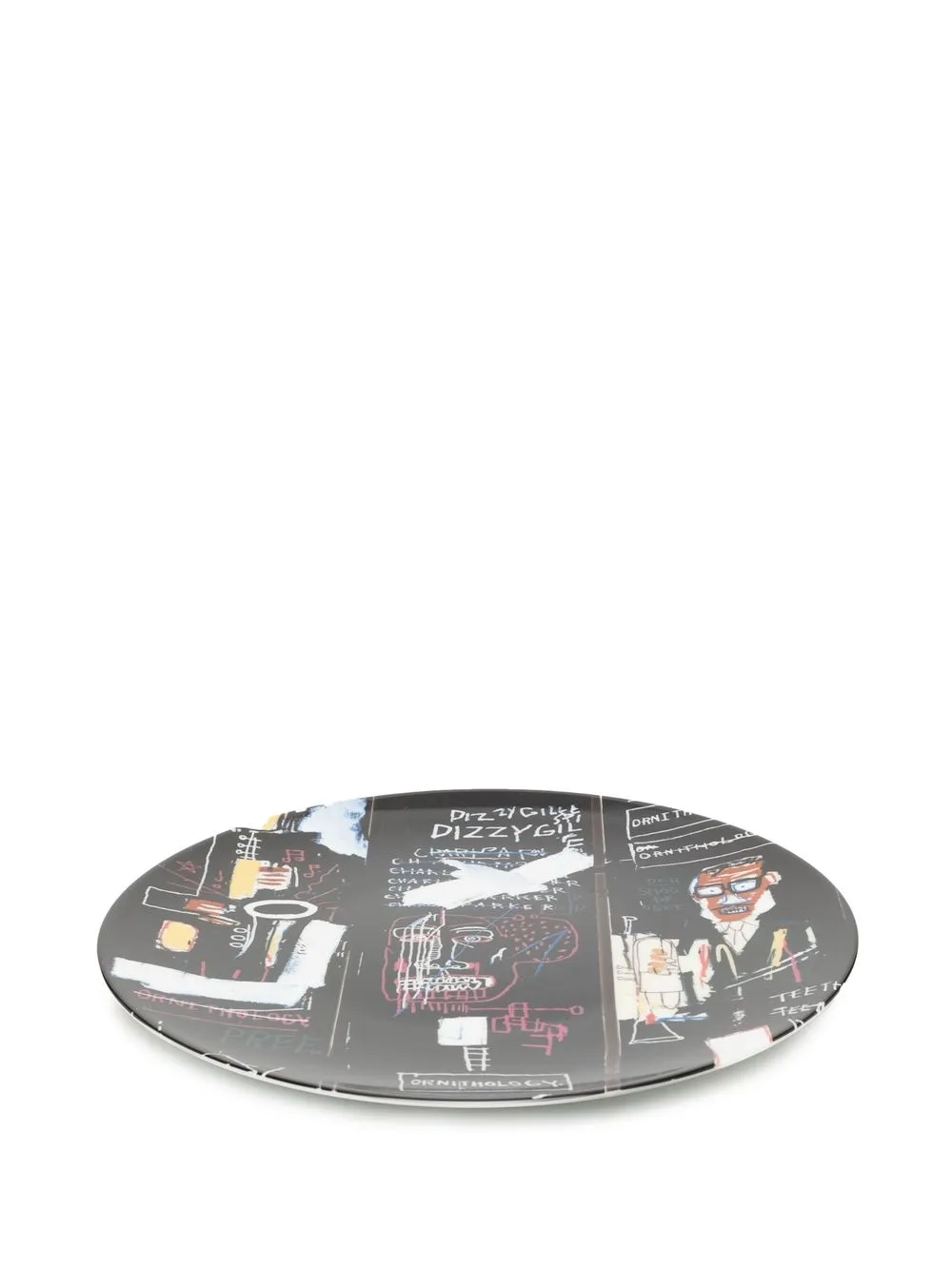 Jean-Michel Basquiat X Browns Bord met print - Zwart