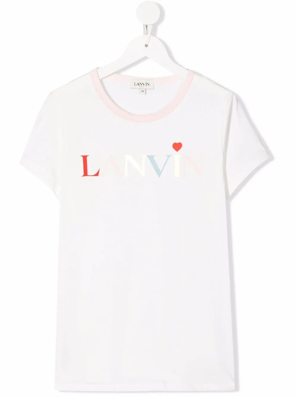 

Lanvin Enfant playera con eslogan estampado - Blanco