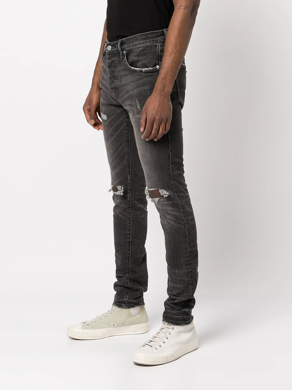 Purple Brand Slim-fit jeans Grijs