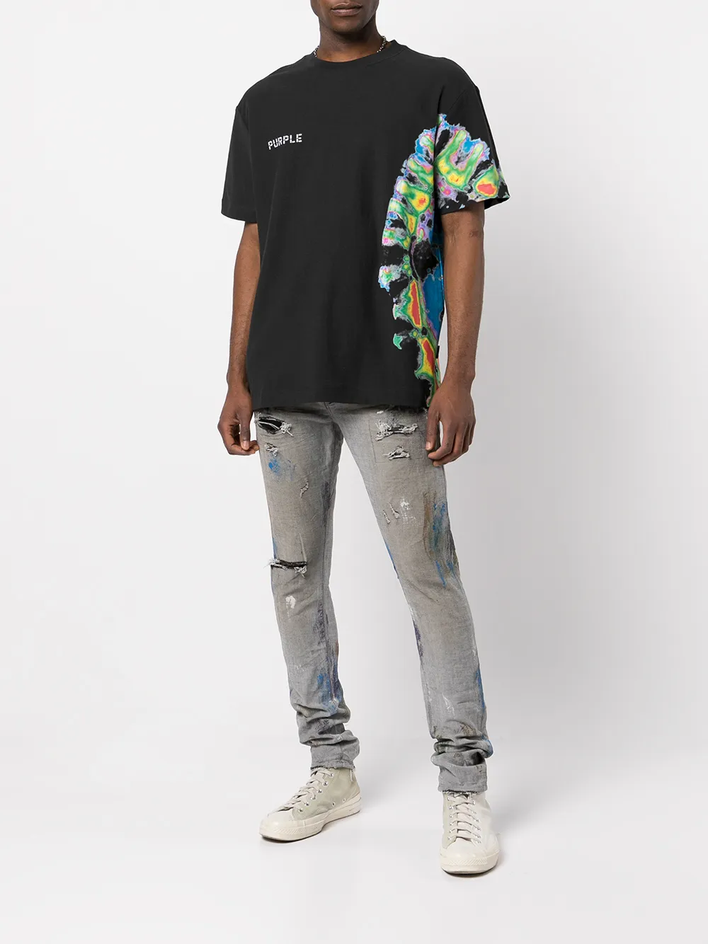 Purple Brand Slim-fit jeans - Grijs