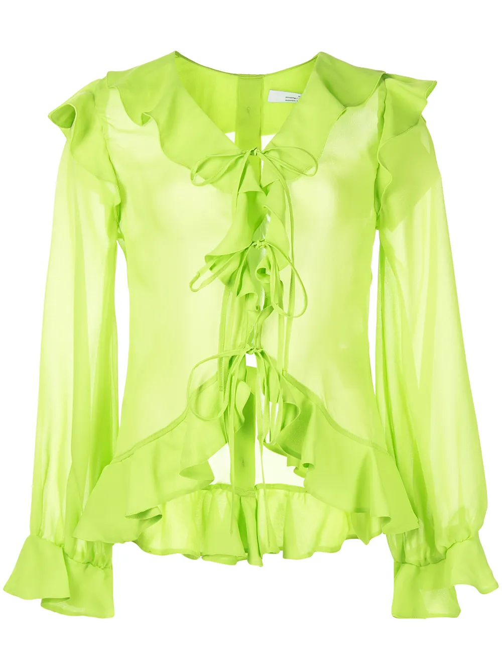 

Rokh blusa con detalle de volantes - Verde