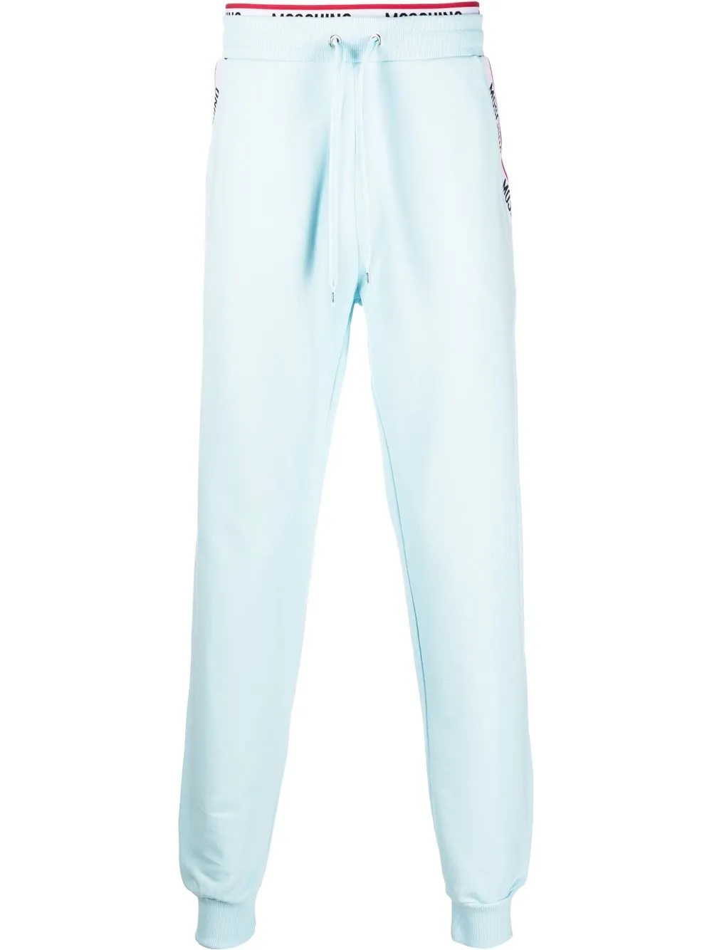 

Moschino pants con logo estampado - Azul