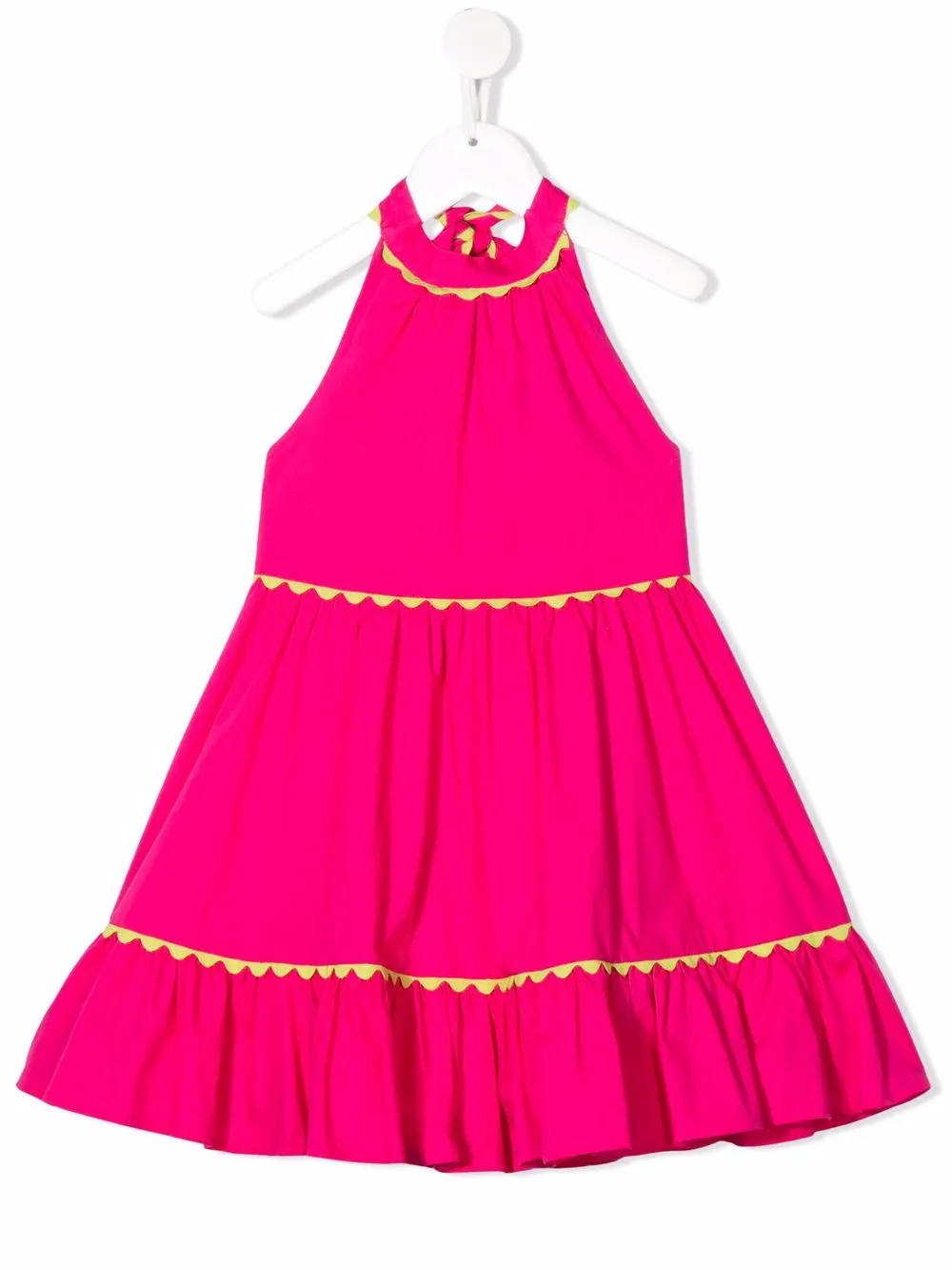 

Piccola Ludo vestido con cuello halter - Rosado