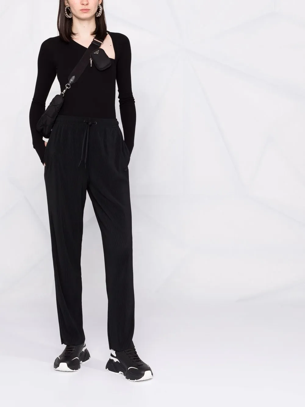 drawstring track pants