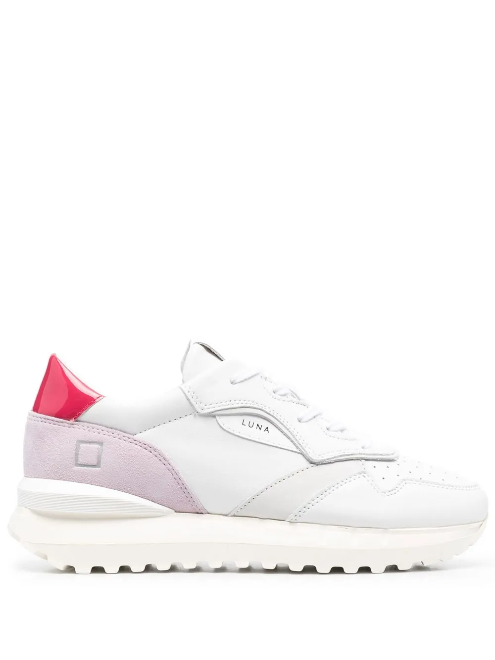 

D.A.T.E. tenis con agujetas y suela gruesa - Blanco