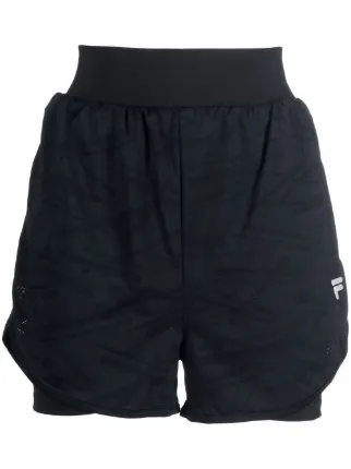 Fila logo print Detail Track Shorts Farfetch