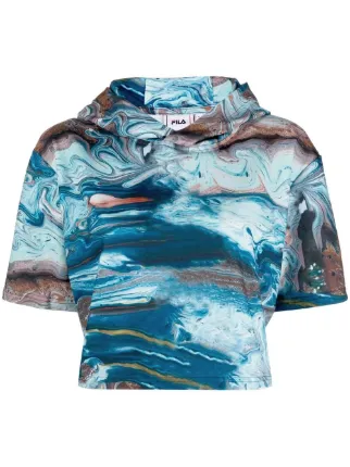 Fila short sleeve hoodie outlet
