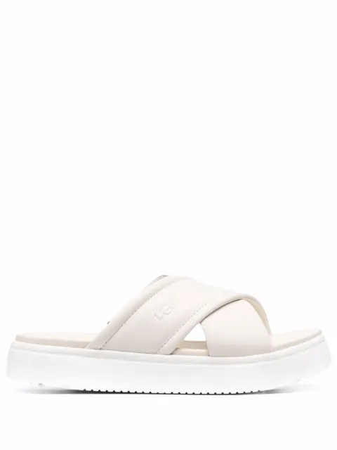 UGG - cross-strap leather sandals