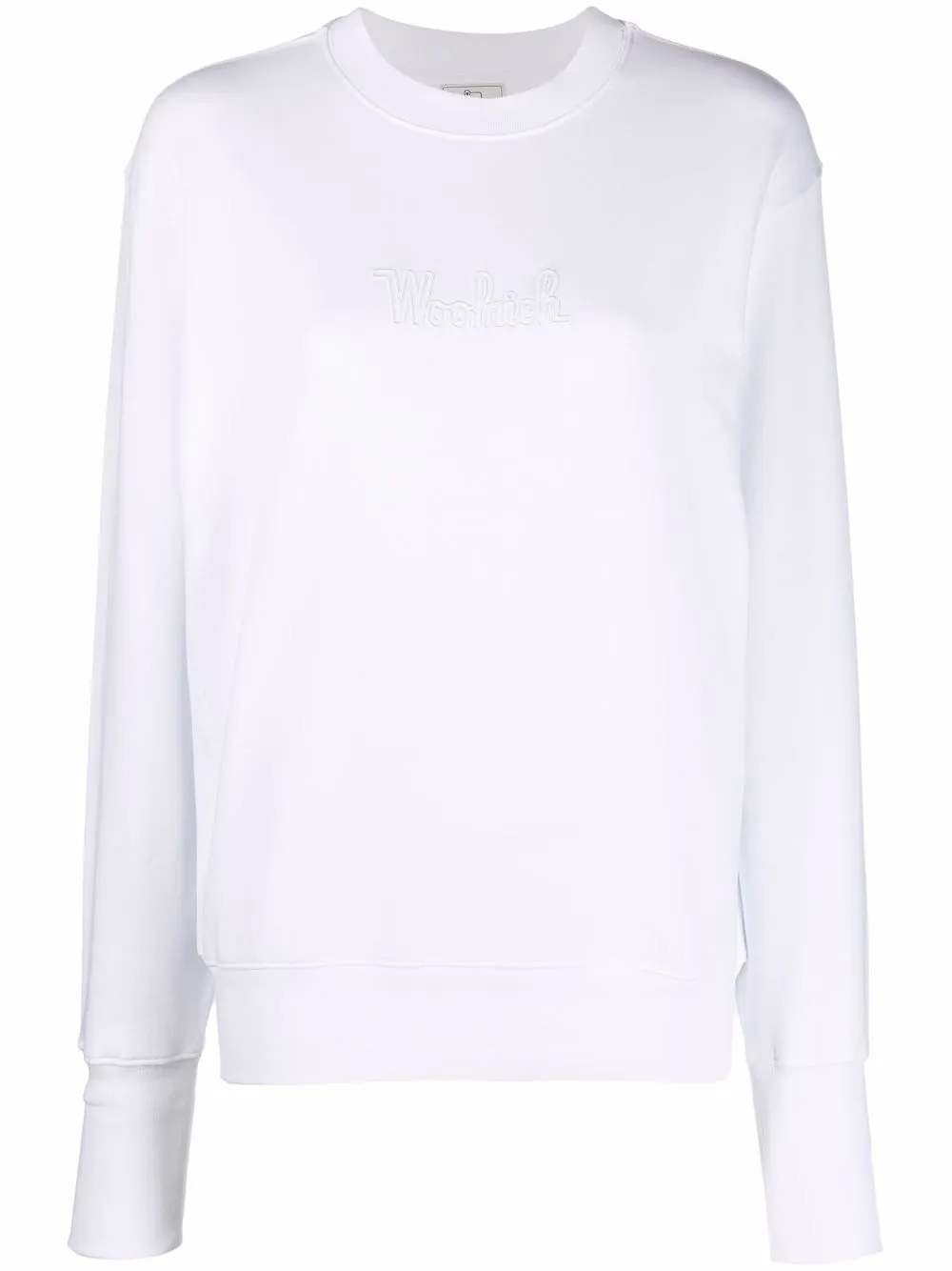 

Woolrich hoodie con logo bordado - Blanco