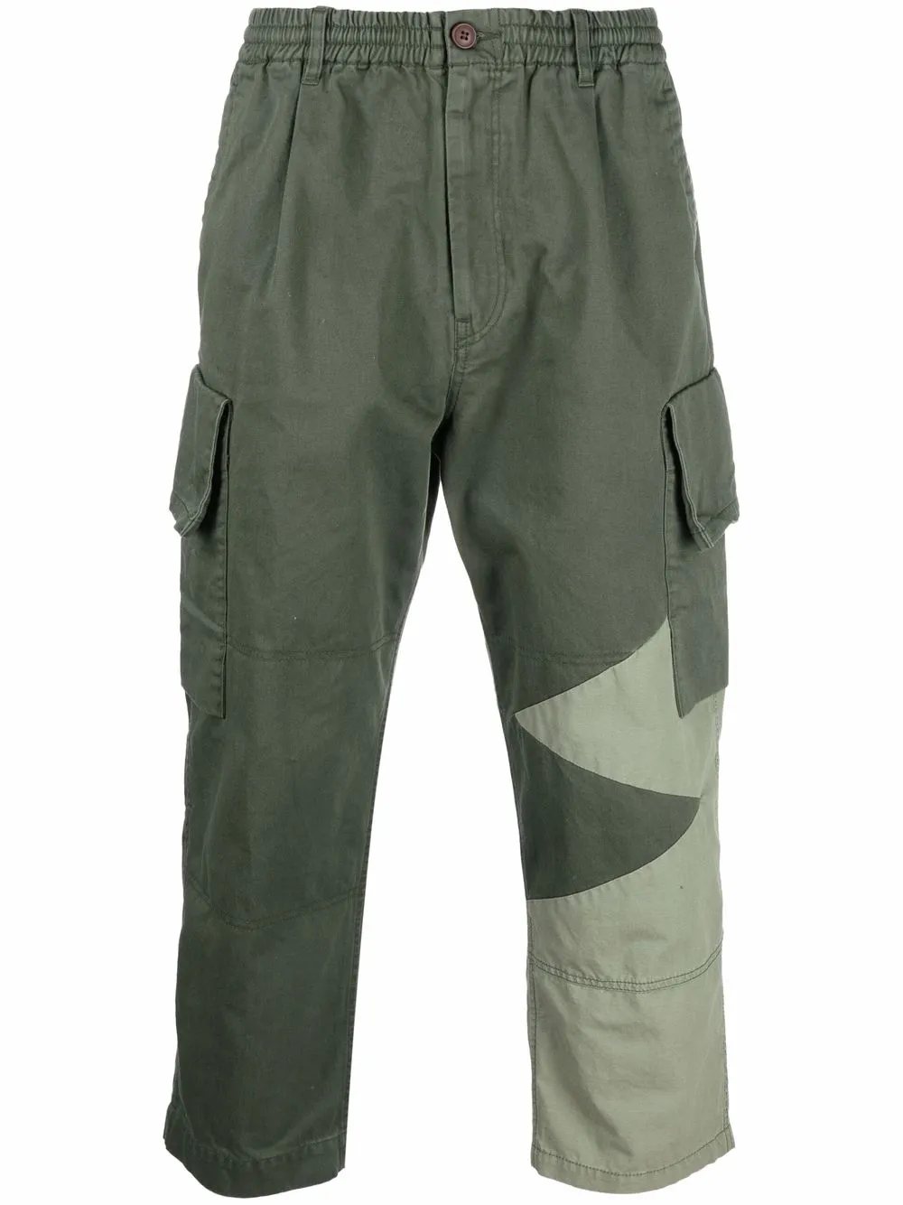 

Undercoverism pantalones cargo capri a paneles - Verde