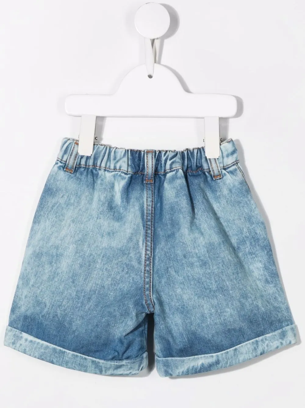 Balmain Kids Spijkershorts met knopen - Blauw