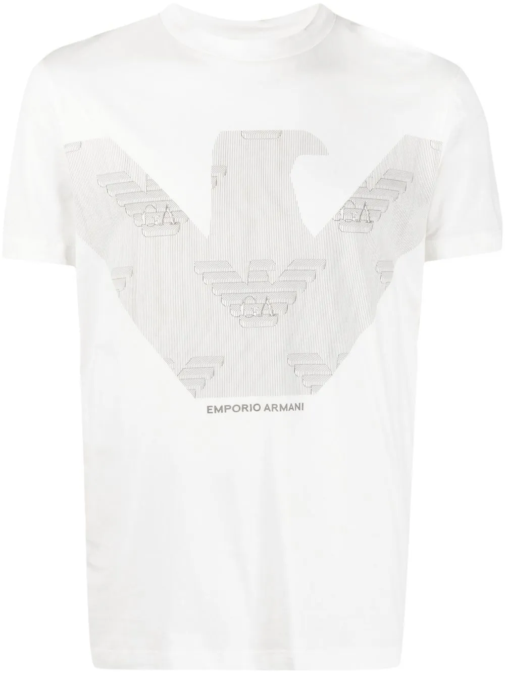 

Emporio Armani playera con logo estampado - Blanco