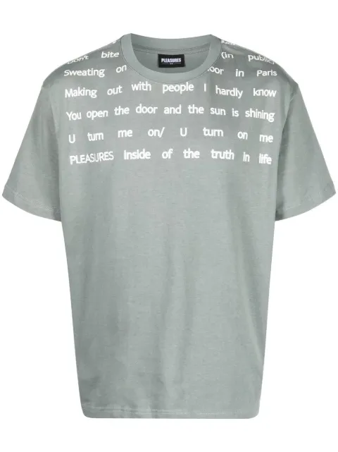 Pleasures - Polite Heavyweight graphic-print T-Shirt